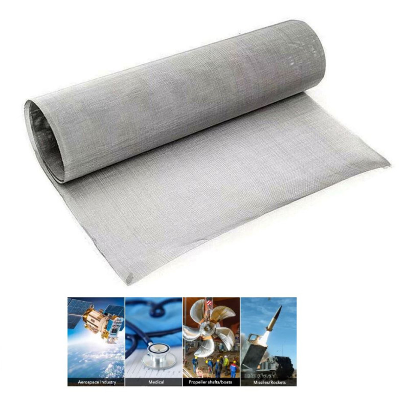 Rostfritt stålväv 300-400Mesh trådväv nät 1.4404 V4A 316 L X2CrNiMo17-12-2