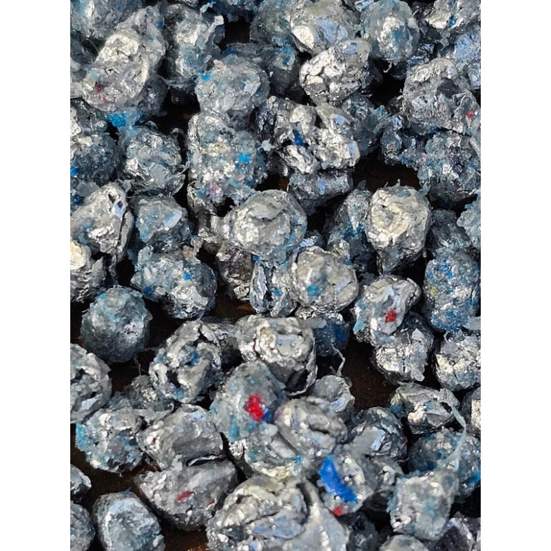 Aluminiumgranulat 99% återvunnet aluminium 100gr-10kg