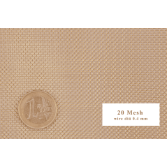 Mässing väv 20-120 Mesh Bredd 50mm-300mm CuZn36 CW507L Galler