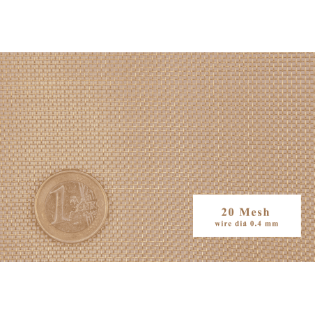Mässing väv 20-120 Mesh Bredd 50mm-300mm CuZn36 CW507L Galler