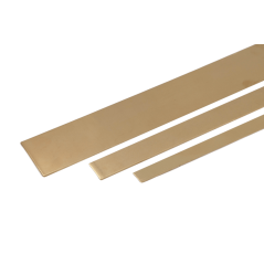 Mässingsplattstång 2.0401 CW614N bleckremsor 20x0,5 mm–90x6 mm avkapning remsor