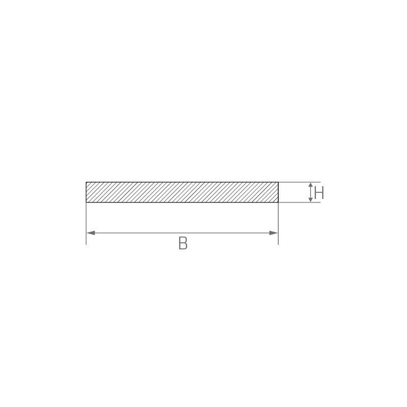 köp Titanium Grade 5 plåtband 3.7165 Från 20x0.5mm till 90x9mm plattstång skuren till storleksband